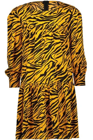 Vingino Jurk met zebraprint Meisjes Viscose Ronde hals Zebraprint