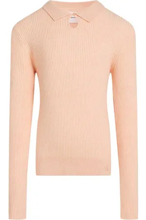 Calvin Klein Top perzik Roze Meisjes Katoen Polokraag Effen