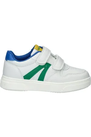 Nelson Sneakers wit/groen/blauw Jongens Imitatieleer Meerkleurig