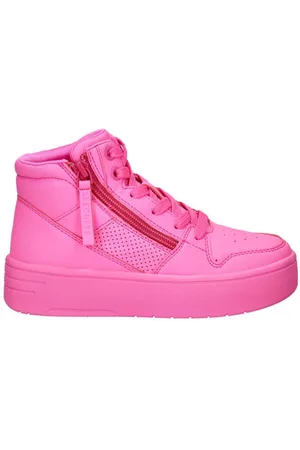 Skechers Court High sneakers roze Meisjes Imitatieleer Effen