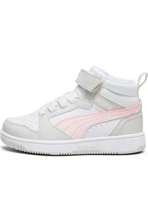 PUMA Rebound V6 Mid sneakers Jongens/Meisjes Imitatieleer