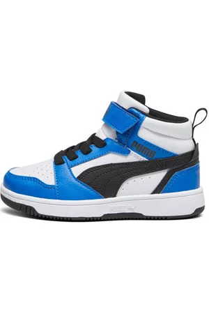 PUMA Rebound V6 Mid sneakers Jongens/Meisjes Imitatieleer