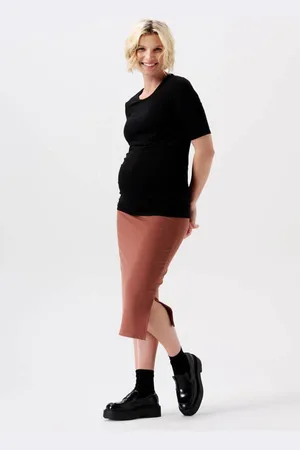 Noppies Maternity ribgebreide zwangerschapsrok Vija van polyester
