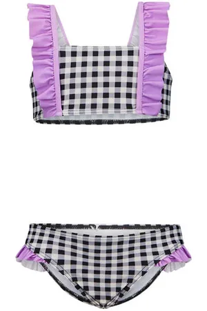 Retour Crop bikini Elvita met ruches Meisjes Polyamide