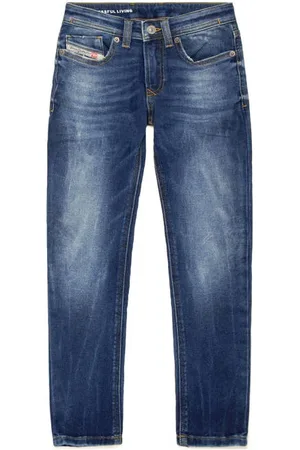 Diesel Regular fit jeans Blauw Jongens Stretchkatoen