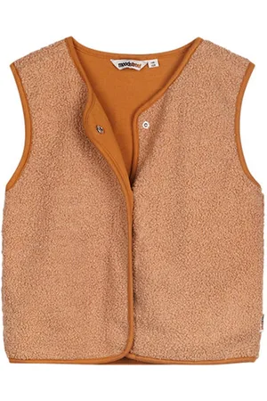 Moodstreet Gebreid gilet Valérie Meisjes Teddy Ronde hals Effen