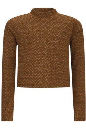 Retour Longsleeve Kris met all over print Meisjes Stretchkatoen Opstaande kraag