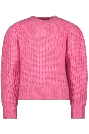 Like Flo Gebreide trui roze Meisjes Polyester Ronde hals Effen
