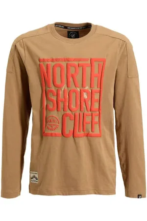 Me & My Monkey Longsleeve Ron met printopdruk Beige Jongens Katoen Ronde hals