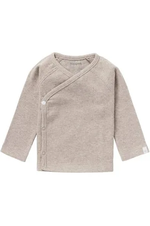 Noppies Baby baby gemêleerde longsleeve Nanyuki Bruin Jongens/Meisjes Katoen V