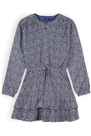 NoBell Jurk Mayal met all over print Meisjes Polyester Ronde hals