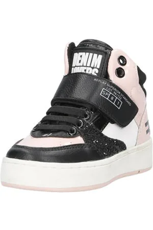 Replay Cobra sneakers zwart/roze Meisjes Imitatieleer Meerkleurig