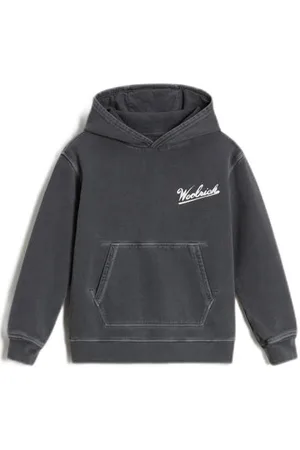 Woolrich Hoodie met logo Sweater Jongens Katoen Capuchon Logo
