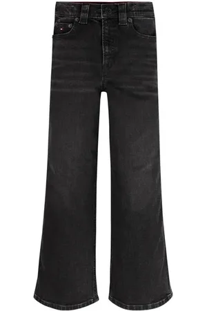 Tommy Hilfiger High waist flared jeans Zwart Meisjes Stretchdenim