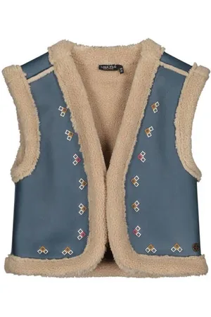Like Flo Gilet Dewi met borduursels Meisjes Imitatiesuède V