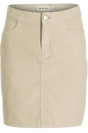 Calvin Klein Corduroy korte rok Effen
