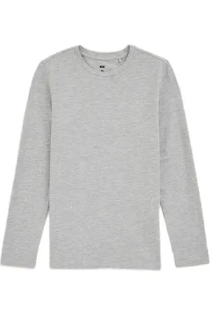WE Fashion Longsleeve Jongens Viscose Ronde hals Gemêleerd
