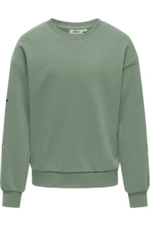 ONLY KIDS GIRL sweater KOGWINNIE Groen Effen