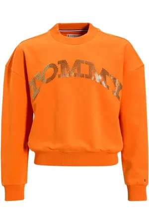 Tommy Hilfiger Sweater Meisjes Katoen Ronde hals Logo