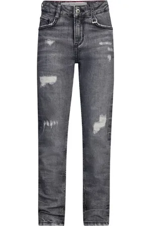 Retour Tapered fit jeans Wulf Grijs Effen