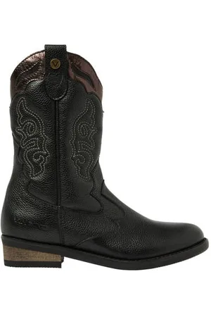 Vingino Chloe leren cowboylaarzen Meisjes Leer Effen