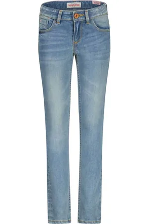 Vingino Skinny jeans Alice Blauw Meisjes Stretchdenim Effen