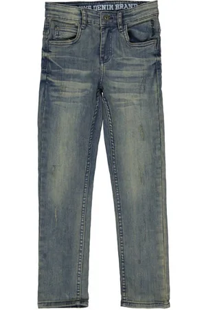 Quapi Regular fit jeans Blauw Jongens Jog denim Effen