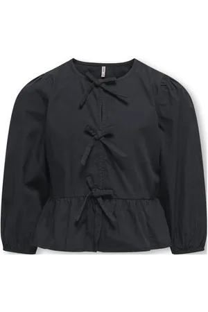 ONLY KIDS GIRL blouse KOGCLARA Meisjes Katoen Ronde hals Effen