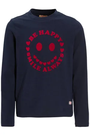 Orange stars Longsleeve Rezi met printopdruk Meisjes Katoen Ronde hals