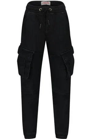 Vingino Tapered fit cargobroek Carlos Jongens Stretchkatoen Effen