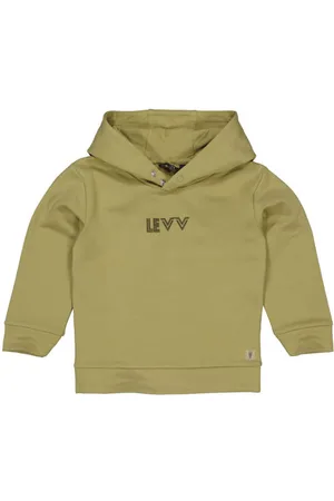 LEVV Little hoodie met logo Sweater Grijs Logo