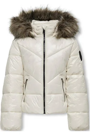 ONLY KIDS GIRL gewatteerde winterjas KOGFEVER Meisjes Polyamide Capuchon