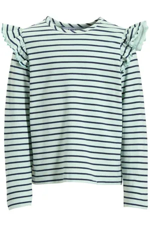 Anytime Longsleeve met ruffles Meisjes Katoen Ronde hals