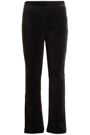 Anytime Velour flared legging Broek Meisjes Katoen Effen