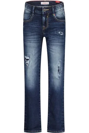 Vingino Slim fit jeans Dante Crafted Blauw Jongens Stretchdenim