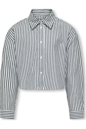 ONLY KIDS GIRL gestreepte blouse KOGGABY Meisjes Katoen Klassieke kraag