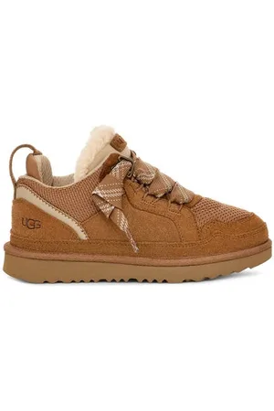 UGG Lowmel suède veterboots chesnut Bruin Jongens Suede Effen