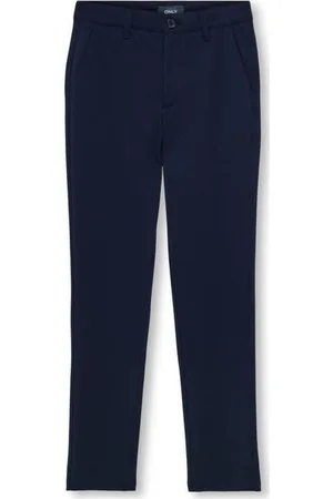 ONLY KIDS BOY tapered fit broek KOBMARK Jongens Viscose Effen