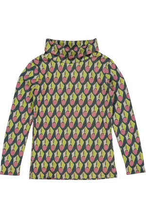 Quapi Fijngebreide longsleeve DJENN met all over print Multi Meisjes Polyester Col