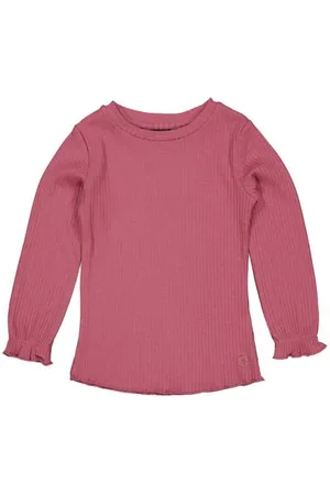 LEVV Little geweven longsleeve PERLIE Meisjes Stretchkatoen Ronde hals
