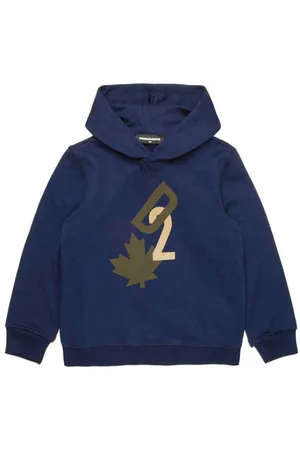 Dsquared2 Hoodie met printopdruk Sweater Jongens Katoen Capuchon
