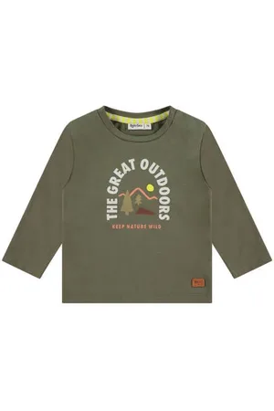 Babyface Baby longsleeve met printopdruk Jongens Stretchkatoen Ronde hals