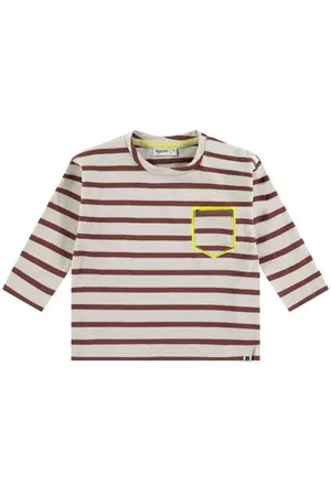 Babyface Baby gestreepte longsleeve Jongens Stretchkatoen Ronde hals
