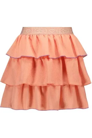 B.Nosy X K3 K3 strokenrok oranje Meisjes Polyester Effen