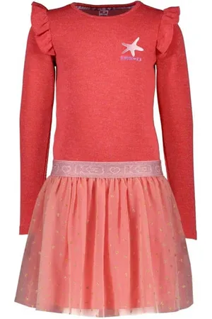 B.Nosy X K3 K3 jurk Meisjes Polyester Ronde hals Effen