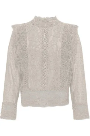 ONLY KIDS GIRL top Meisjes Nylon Opstaande kraag Effen
