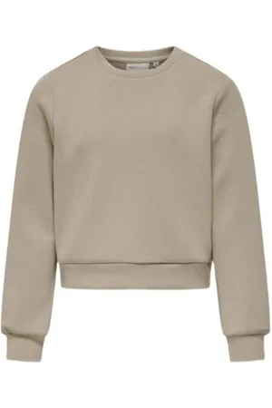 ONLY KIDS GIRL sweater KOGMAYRA met backprint Beige Backprint