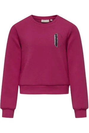 ONLY KIDS GIRL sweater KOGMAYRA met backprint Roze Backprint
