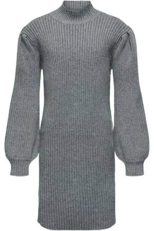 ONLY KIDS GIRL gebreide jurk KOGKATIA Meisjes Viscose Opstaande kraag