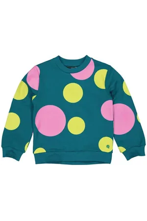Quapi Sweater DOBI met stippen Blauw Stip